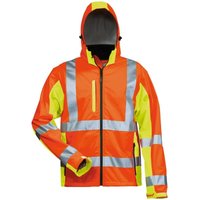 Elysee - hoss Warnschutz-Softshelljacke ® Orange / Gelb, en iso 20471/3 Gr.M von Elysee