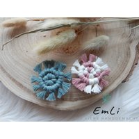 Makramee Magnet Für Den Kühlschrank | Coaster Kühlschrankmagnet Pinnwand Boho Geschenkidee Kleinigkeit Mitbringsel von EmLiHandgemacht