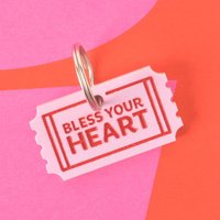 Bless Your Heart Ticket Haustiermarke Personalisierte Katzen - Und Hunde-Id von EmandMeStudio
