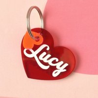 Lucy Heart Personalisierte Haustiermarke, Hunde - Und Katzenmarke von EmandMeStudio