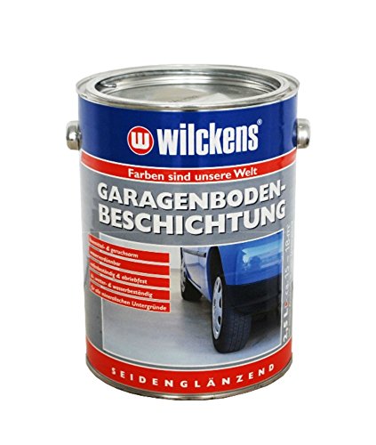 Wilckens Garagenboden-Beschichtung Seidenglänzend Silbergrau RAL 7001 2,5 L von Emanhu Trading