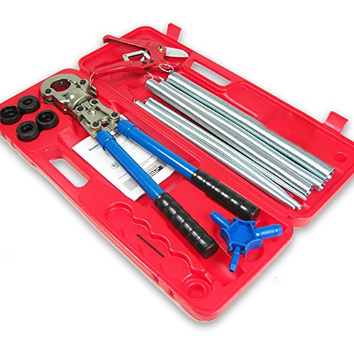 Werkzeugset mit Presszange TH, Rohrschere, Kalibrierer und Biegefedern von EMAX