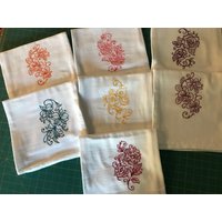 Große Blumen, Maschine Bestickt Mehl Sack Geschirrtuch von EmbDesignsbyKaren