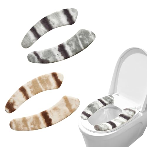 Embhlitfe 2er Pack Toilettensitzbezug Warm Waschbar - Dicker Plüsch Sitzbezug mit Selbstklebendem TPR, Universeller Rutschfester Bezug für Alle WC Embhlitfe 2er Pack Toilettensitzbezug Warm Waschbar - Dicker Plüsch Sitzbezug mit Selbstklebendem TPR, Universeller Rutschfester Bezug für Alle WC von Embhlitfe