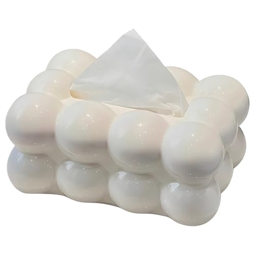 Tissue-Halter Marshmallow Tissue Organizer Creative Bubble Tissue Box Tissue-Spender Rechteckiger Tissue-Halter für Auto Badezimmer Tisch Party Zuhause Büro Restaurant (A) von Embhlitfe