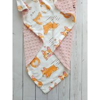100Corgi Decke Personalisierte Hundedecke Welpen Haustier Monogramm Name Baby Shower Geschenk Babygirl Neue Babydecke von EmblifeDesign