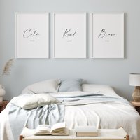 Calm Mind, Art Heart, Brave Soul | 3Er-Set Drucke | Galerie Wandkunst Zimmer Dekor Achtsames Geschenk Typografie Poster Ohne Rahmen von EmbracingRainbows