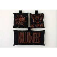 Kissen Mini Für Halloween Handbestickt von EmbroideryLandCrafts