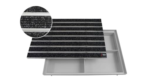 EMCO 60x40cm Eingangsmatte DIPLOMAT Large Rips anthrazit 22mm + ACO Bodenwanne Fußmatte Türmatte Abstreifer Fußabtreter Maße: 600x400mm EMCO 60x40cm Eingangsmatte DIPLOMAT Large Rips anthrazit 22mm + ACO Bodenwanne Fußmatte Türmatte Abstreifer Fußabtreter Maße: 600x400mm von Emco