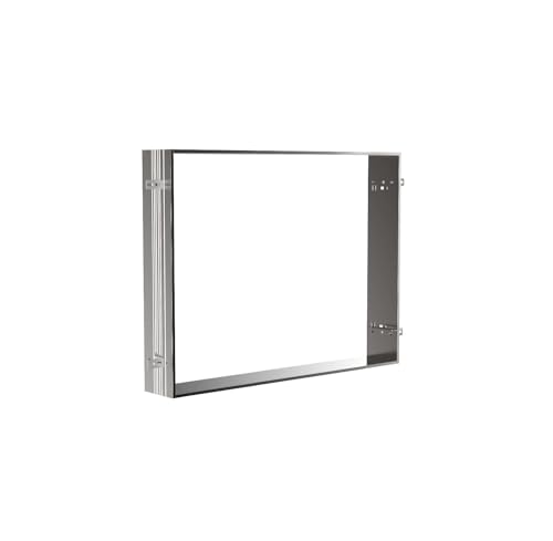 Emco Asis Einbaurahmen Badspiegel (für Lichtspiegelschrank Prime, Maße 822x722x150 mm) 949700011, Grau, Normal von Emco
