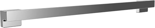 EMCO Cue Badetuchhalter zur Wandmontage I Handtuchstange aus Metall I hochwertiger Handtuchhalter für Hand- und Badetücher (Chrom, 80 cm) von Emco