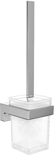 EMCO Cue Bürstengarnitur, Kristallglas satiniert, Wandmodell, Chrom, Normal EMCO Cue Bürstengarnitur, Kristallglas satiniert, Wandmodell, Chrom, Normal von Emco