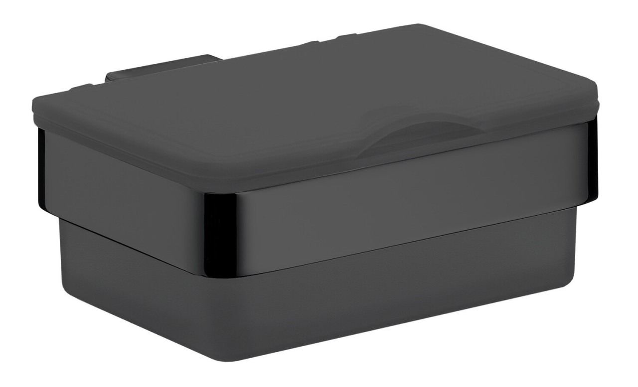 Emco Feuchtpapierhalter loft 13301 Kunststoffbox schwarz schwarz, 053913301 053913301 von Emco