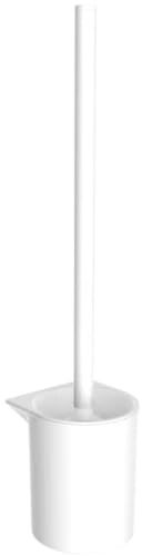 EMCO Flow WC-Bürstengarnitur ohne Deckel, runder Behälter für die Toilettenbürste aus Kunststoff, hochwertige WC Bürste zur Wandmontage, weiß EMCO Flow WC-Bürstengarnitur ohne Deckel, runder Behälter für die Toilettenbürste aus Kunststoff, hochwertige WC Bürste zur Wandmontage, weiß von Emco