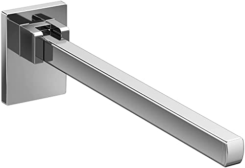 emco LOFT Stütz-Klapp-Griff zum Schrauben, klappbarer Haltegriff, praktische Griffstange aus Aluminium, hochwertiger Stützgriff, chromfarben, Chrom von Emco