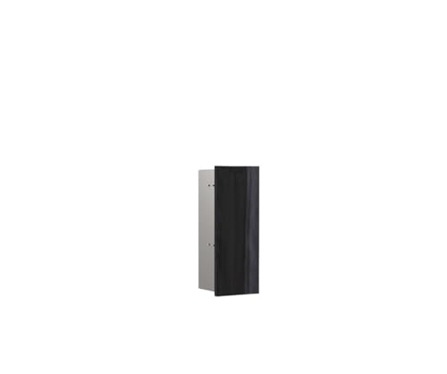 emco WC-Modul asis pure mit Glasfront Türanschlag links, Unterputz, 435mm, schwarz von Emco