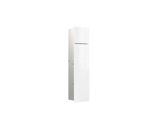 Emco WC-Modul asis Pure mit Glasfront Türanschlag Links, Unterputz, 730mm,Alpinweiß von Emco