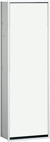 Emco asis 300 Unterputz Badschrank, Einbauschrank für Badezimmer und WC, Farbe Chrom/Glas optiwhite - 977027863 von Emco