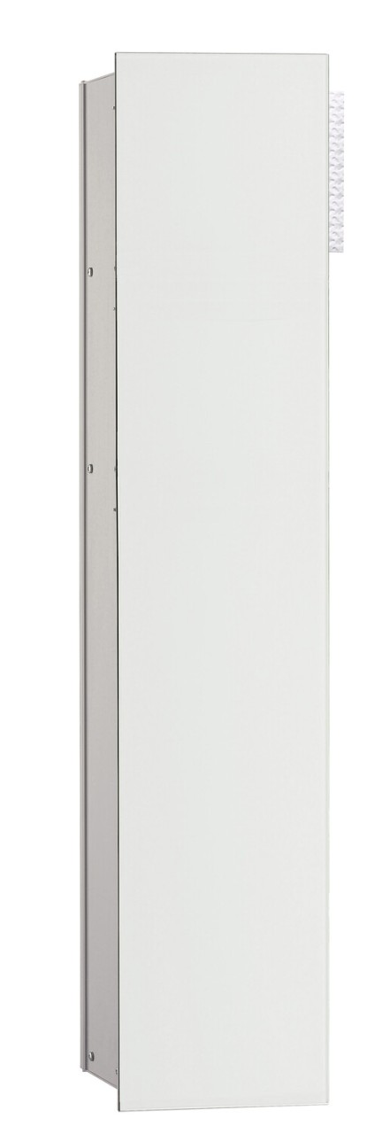 Emco asis WC-Modul 2.0,1-türig, links, Unterputz, 811mm, ohne Einbau-Rahmen,alu/optiwhite, 975427453 975427453 von Emco