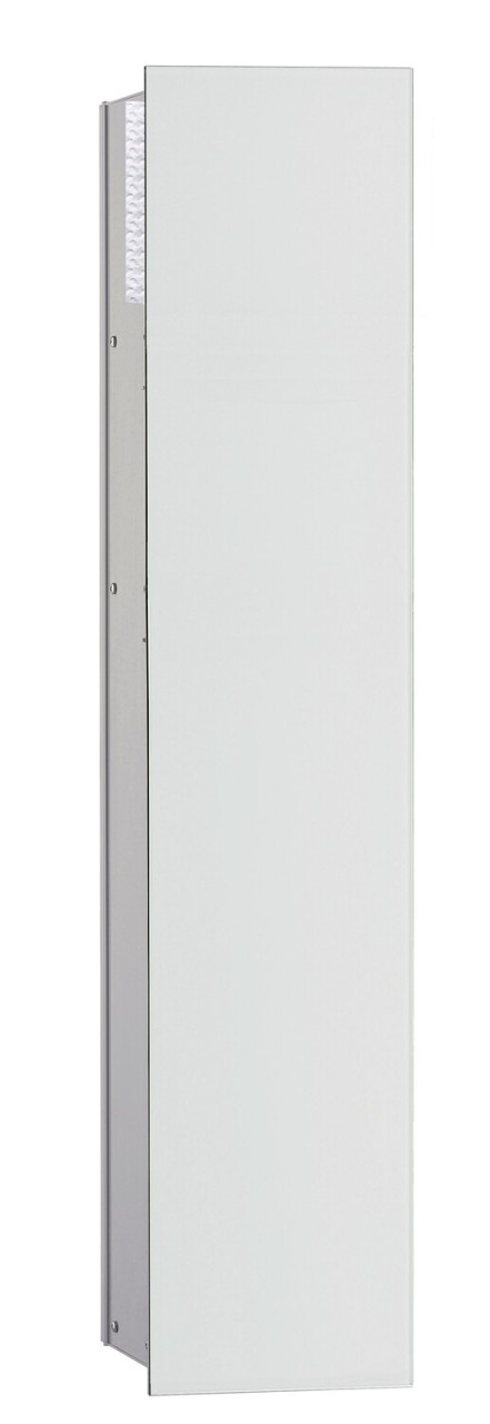 Emco asis WC-Modul 2.0,1-türig, rechts, Unterputz, 811mm, ohne Einbau-Rahmen,alu/optiwhite, 97542745 975427452 von Emco