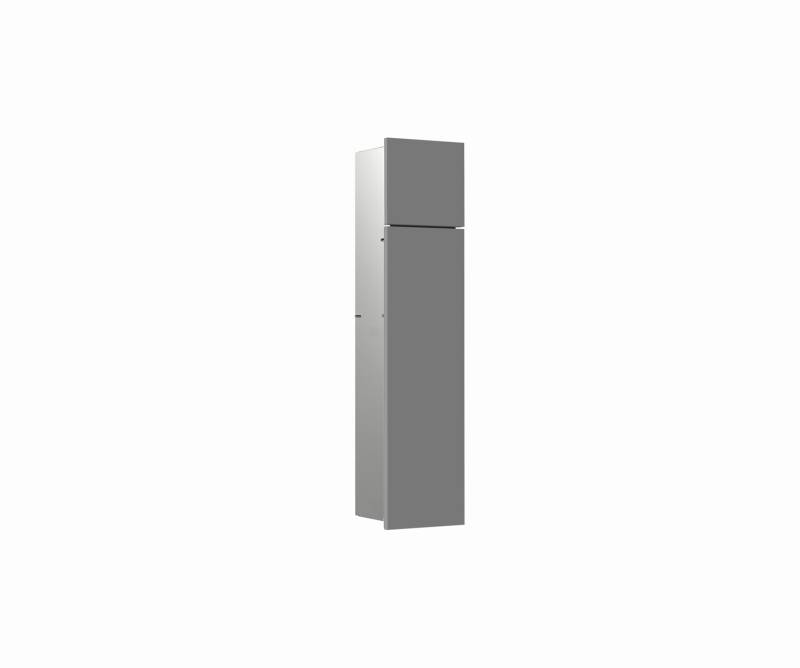 emco asis module pure WC-Modul, 2-teilige Holzfront, Unterputz, Anschlag rechts, 730x170mm, mit Reserverollenfach, 975551501 von Emco