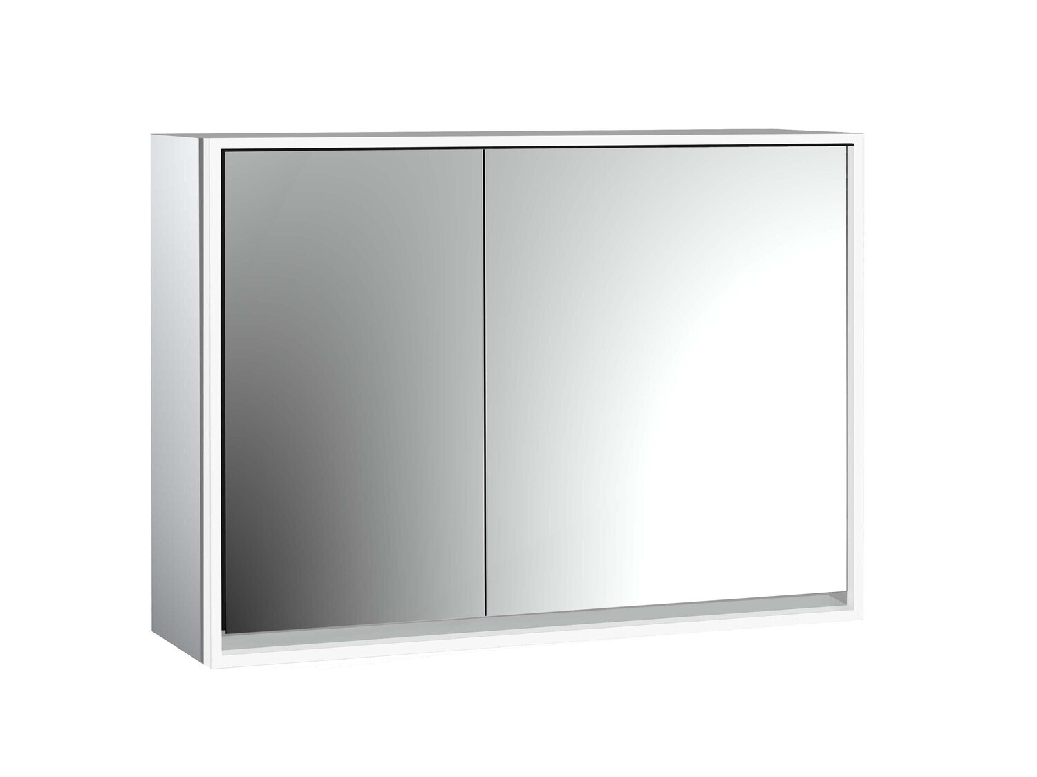 emco loft Lichtspiegelschrank, 1000mm, 2 Türen, Aufputzmodell, aluminium/spiegel, 979805114 emco loft Lichtspiegelschrank, 1000mm, 2 Türen, Aufputzmodell, aluminium/spiegel, 979805114 von Emco