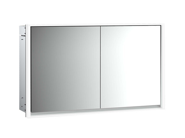 Emco loft Lichtspiegelschrank, 1300 mm, 2 Türen, Unterputzmodell, 979805121 von Emco