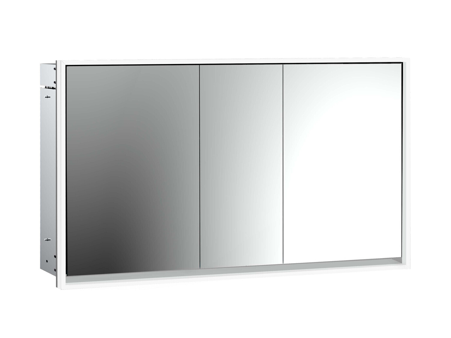 emco loft Lichtspiegelschrank, 1400mm, 3 Türen, Unterputzmodell, 979806125 von Emco