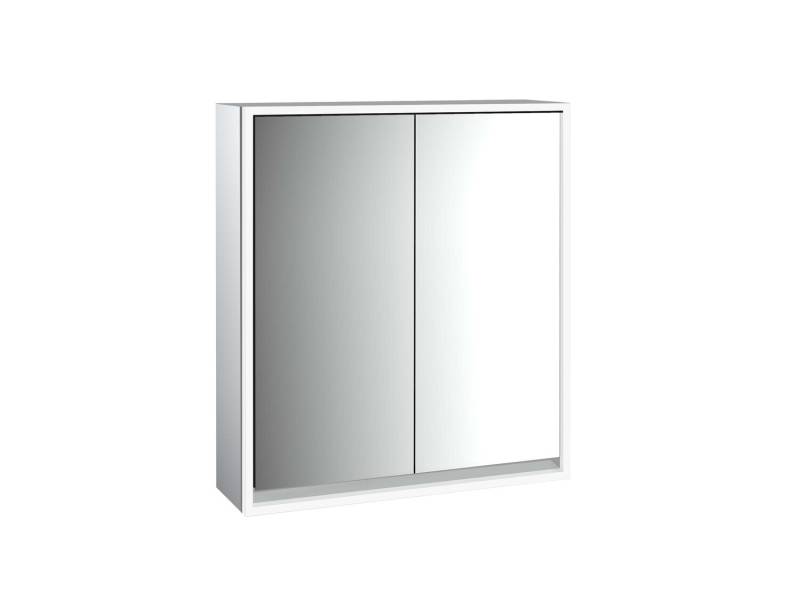 emco loft Lichtspiegelschrank, 600 mm, Aufputzmodell, aluminium/spiegel, 979805104 von Emco