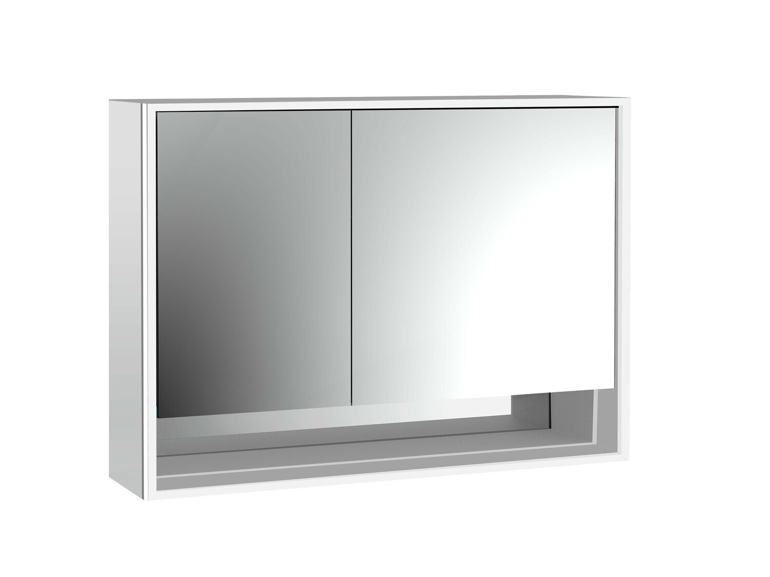 emco loft Lichtspiegelschrank mit Unterfach, 1000mm, 2 Türen, Aufputzmodell, aluminium/spiegel, 979805214 emco loft Lichtspiegelschrank mit Unterfach, 1000mm, 2 Türen, Aufputzmodell, aluminium/spiegel, 979805214 von Emco