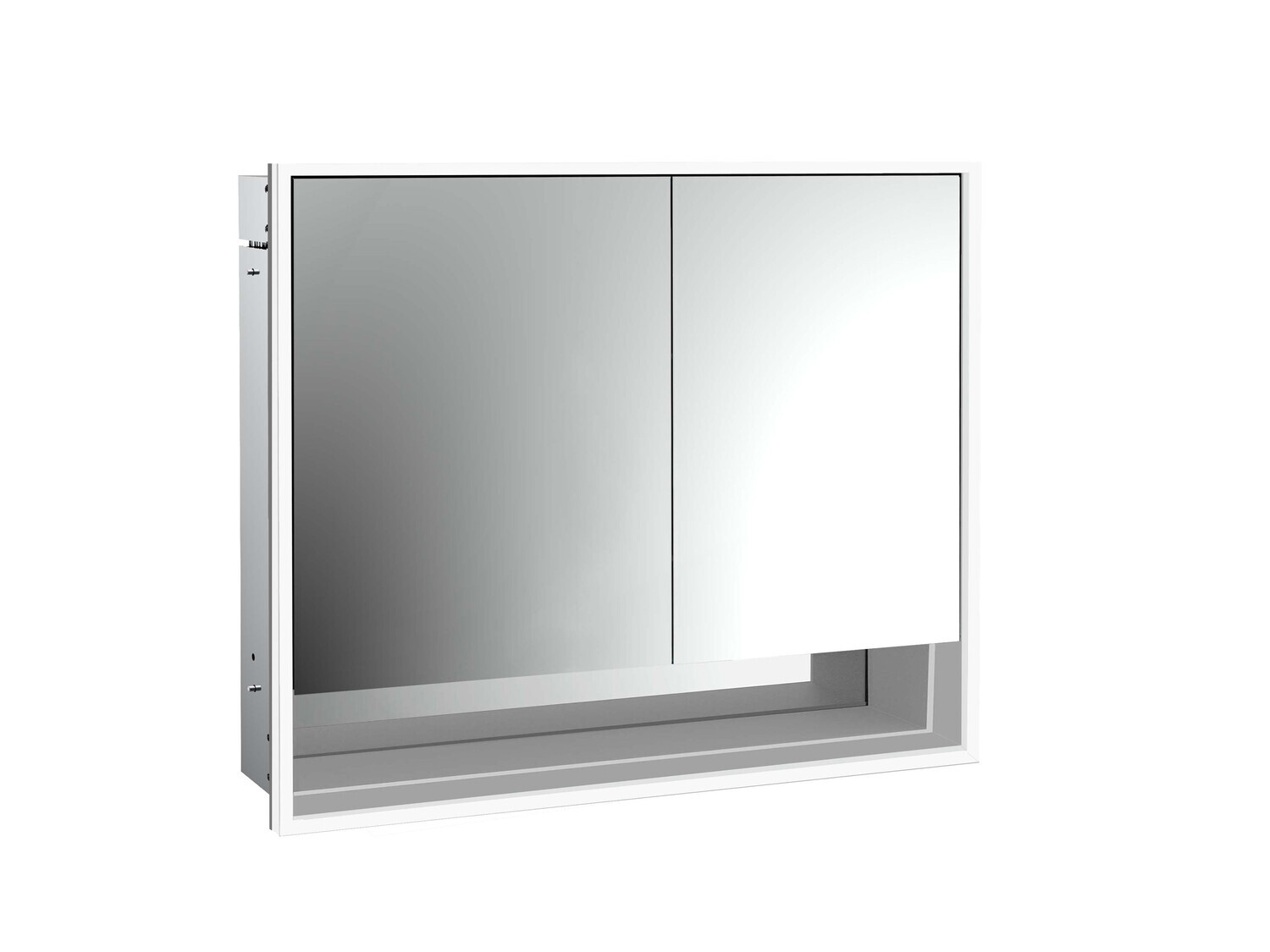 emco loft Lichtspiegelschrank mit Unterfach, 800mm, 2 Türen, Unterputzmodell, aluminium/spiegel, 979805211 emco loft Lichtspiegelschrank mit Unterfach, 800mm, 2 Türen, Unterputzmodell, aluminium/spiegel, 979805211 von Emco