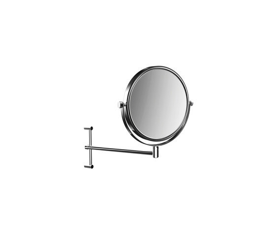 Emco pure Rasier- und Kosmetikspiegel, höhenverstellbar, einarmig, 190mm, chrom, 109400111 von Emco