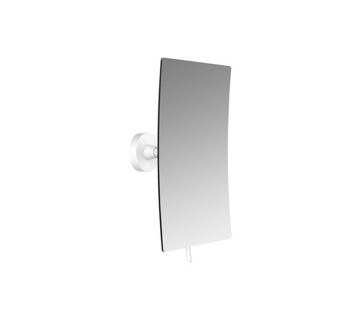 Emco round Wandspiegel, 1-armig, 3-fach, eckig, 132x208mm, 1094, Farbe: weiß von Emco