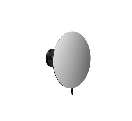 Emco round Wandspiegel, 1-armig, 3-fach, rund, Durchmesser 200mm, 1094, Farbe: Schwarz von Emco
