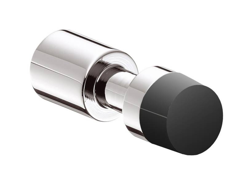 emco system2 Haken, mit Türstopper, chrom/schwarz, 357721200 von Emco