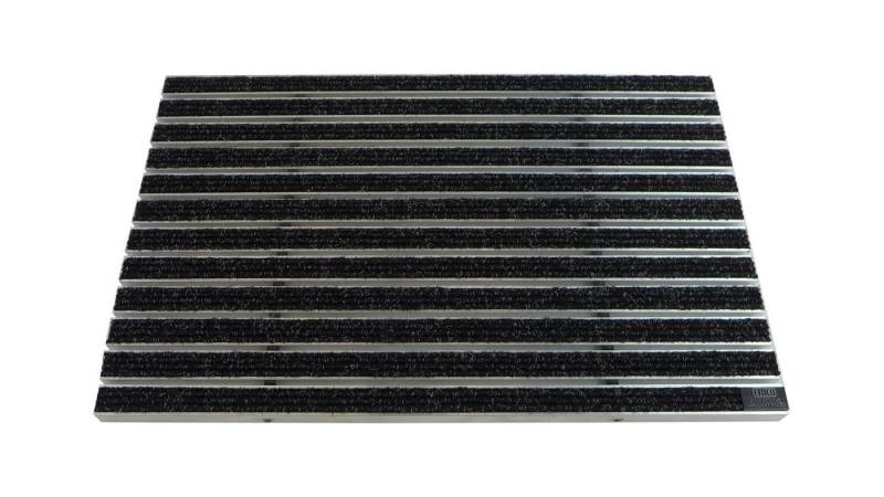 Emco Fußmatte Eingangsmatte DIPLOMAT, Rips Anthrazit, Höhe: 22 mm, Größe: 990x590 mm, für Innen- und überdachten Außenbereich von Emco