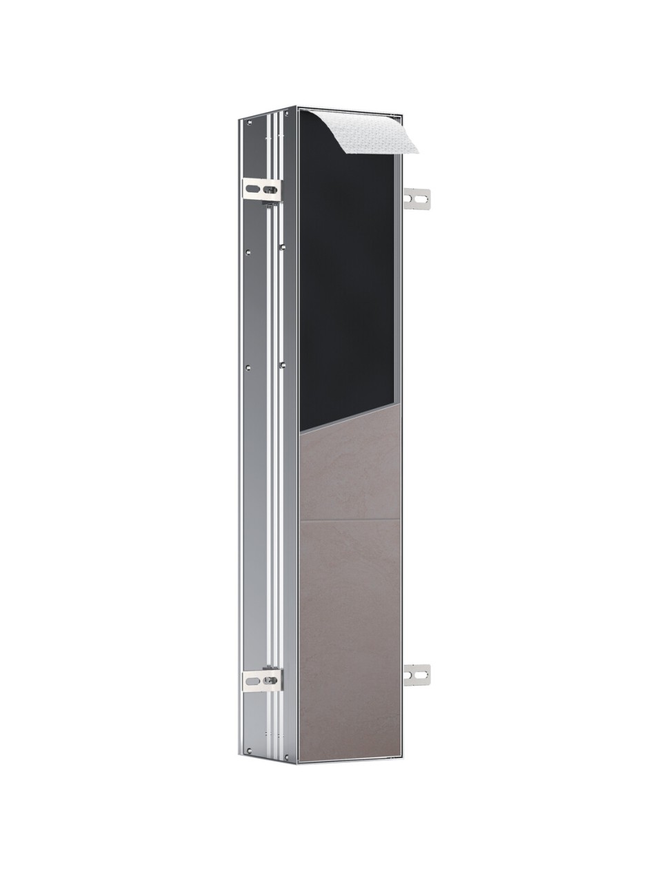 emco asis plus WC-Modul, Unterputz Papierentnahme oben, 803 mm, Tür links, 975611010 975611010 von Emco