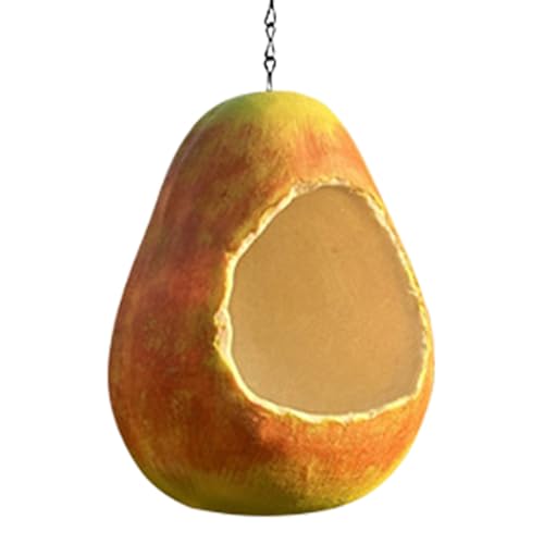 Outdoor birnenförmige Vogelheimer Gartenkunst Lebensmittelhalter Hummingbird Feeder Bird House Birdfeeder Dekorationen für Hausgartendeck Hinterhof Ornament von Emdvsco
