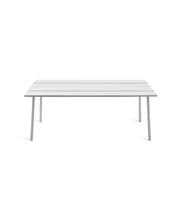 Run Esstisch aus Aluminium in Silber von Sam Hecht und Kim Colin, Emeco von Emeco