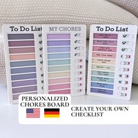 Personalisierter Aufgabenplan Mit Schiebereglern Interaktive Routine Tafel Tagesplan Kinder Weihnachtsgeschenk & Geburtstagsgeschenk Familie von EmelysPlannerShop