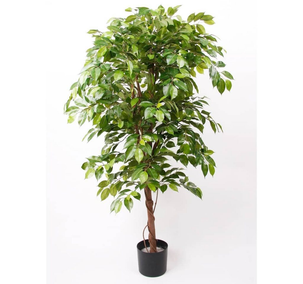 Kunstrasen Künstlicher Ficus-Weinbaum Deluxe im Topf 140 cm, Emerald, Höhe: 140 mm von Emerald