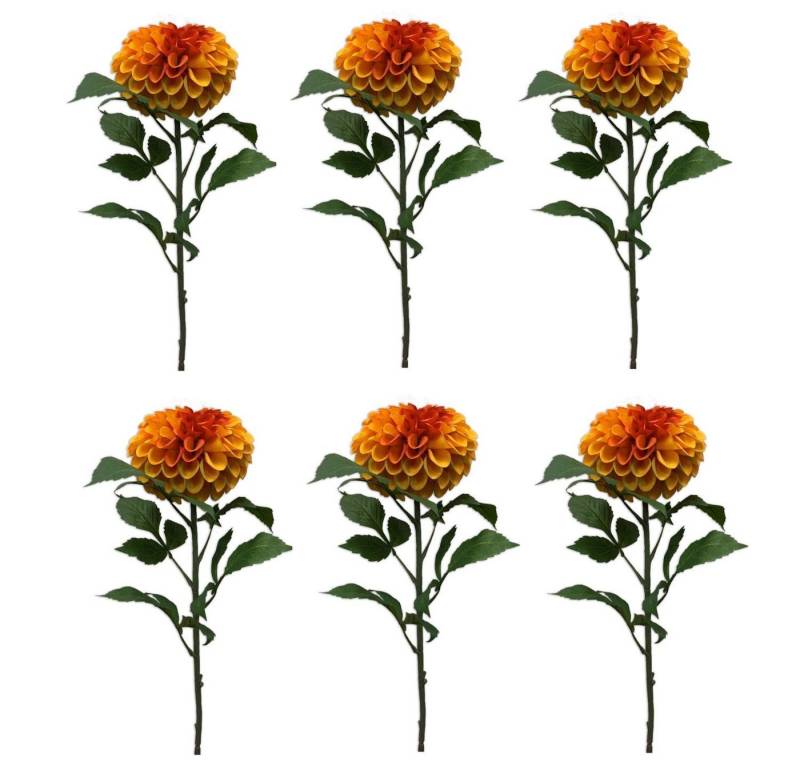 Kunstblume Orange, Durchmesser 12.5 cm, Emerald, Höhe 74 cm von Emerald