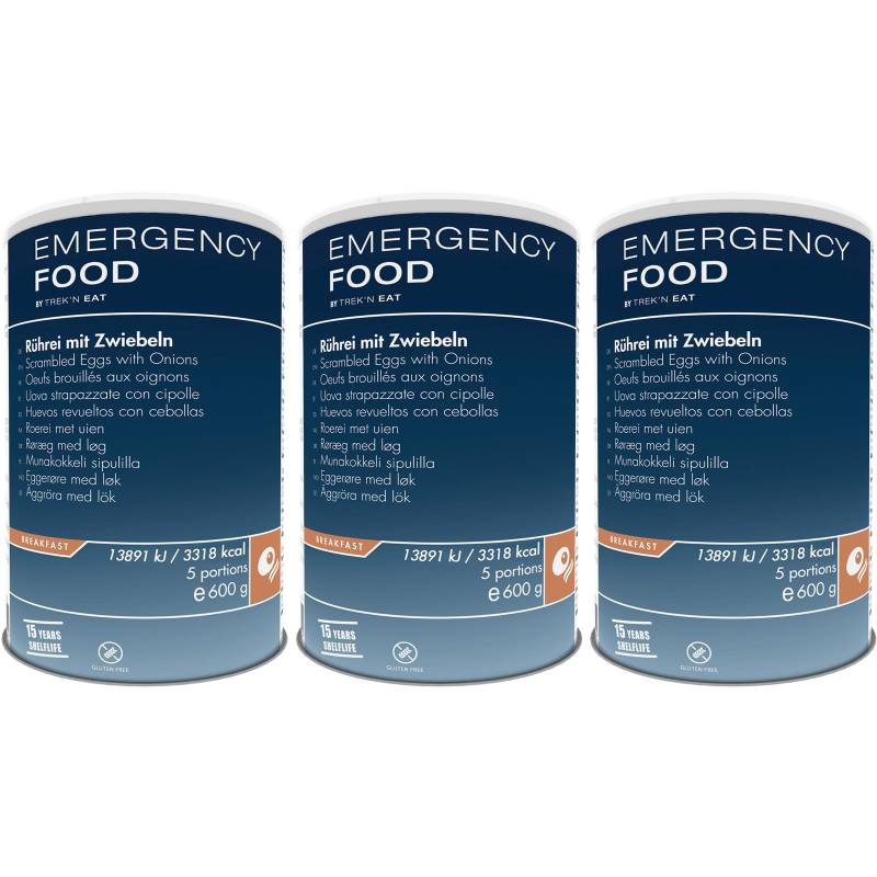 EMERGENCY FOOD 3 x Rührei Trekking Nahrung Outdoor Essen Ration Vegetarisch von Emergency Food