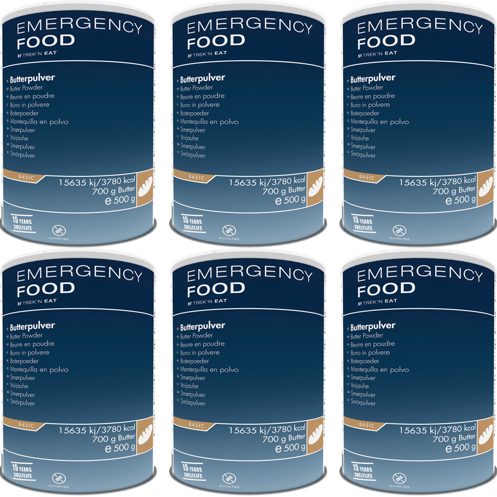 EMERGENCY FOOD 6 x Butterpulver Trekking Notfall Nahrung Not Essen Vegetarisch EMERGENCY FOOD 6 x Butterpulver Trekking Notfall Nahrung Not Essen Vegetarisch von Emergency Food