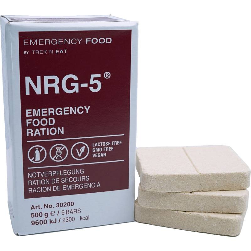 EMERGENCY FOOD NRG-5 Trekking Nahrung Not Ration Outdoor Essen Laktosefrei Vegan von Emergency Food