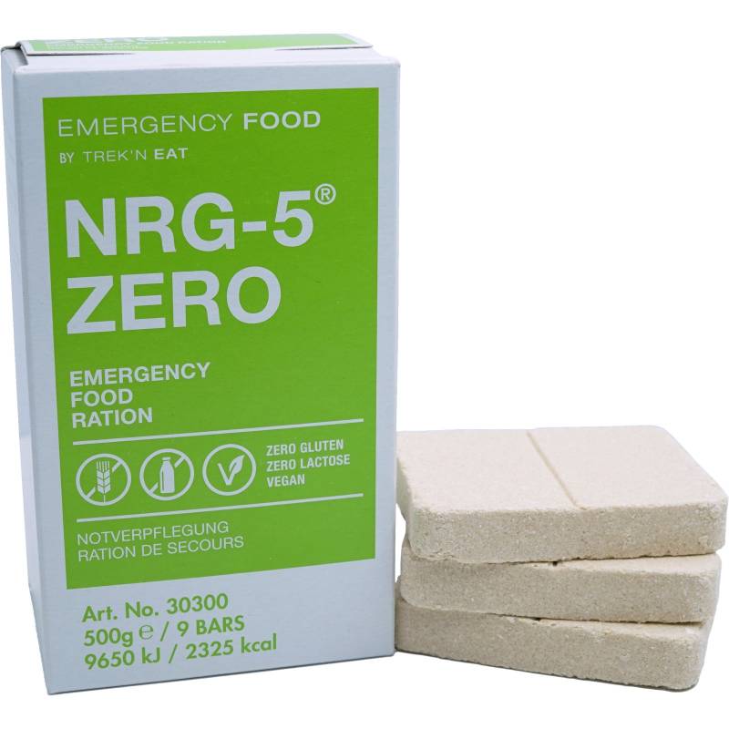 EMERGENCY FOOD NRG-5 ZERO Trekking Nahrung Not Ration Essen Glutenfrei Vegan von Emergency Food