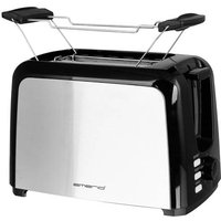 EMERIO TO-123924 Toaster mit Brötchenaufsatz Schwarz von Emerio