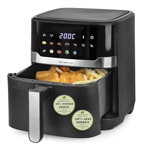 EMERIO digitale XXL Heißluftfritteuse mit 6,5L | neuartiges FARB-DISPLAY | AirFryer | Frittieren ohne zusätzliches Öl | 10 Automatik Programme | Cool Touch | Timer | schnelle Aufheizung | AF-132658.3 EMERIO digitale XXL Heißluftfritteuse mit 6,5L | neuartiges FARB-DISPLAY | AirFryer | Frittieren ohne zusätzliches Öl | 10 Automatik Programme | Cool Touch | Timer | schnelle Aufheizung | AF-132658.3 von Emerio