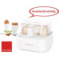 Emerio - Eierkocher EB-115560.12, 6 Eier, 400 Watt, Sprachausgabe, weiß von Emerio