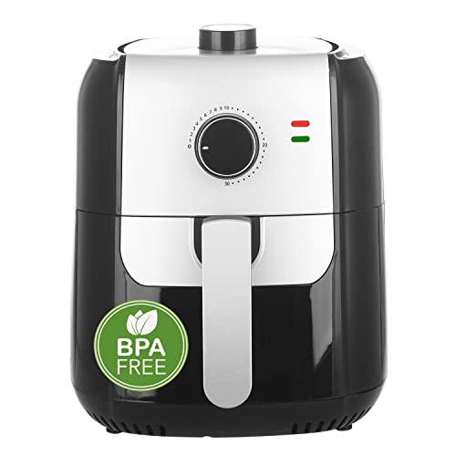 Emerio AF-123543 SmartFryer, AirFryer, Heißluftfritteuse, Frittieren mit heißer Luft-ohne zusätzliches Öl [], 5.5 Liter Volumen, 1400 Watt, Schwarz von Emerio